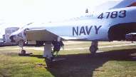 Flat Luke and a Navy Jet. CLICK FOR A LARGER VIEW
