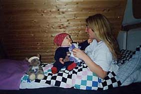 Elsa auf meinem Bett Dez. 2001