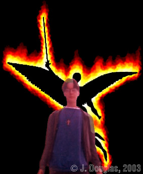 A young Fireborne dreams of the angel immersed in fire.