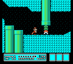 Pirahna Plants grow all sorts of ways in SMB3