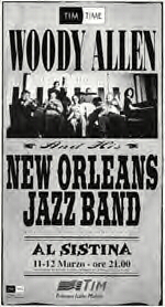 Woody Allen's Concert Poster