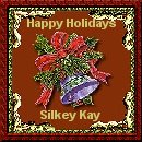 Christmas quilt square by: Silkey Kay