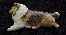 Sable and White Rough Collie Pin