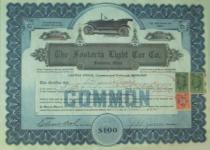 Fostoria Light Car Company Stock Certificate