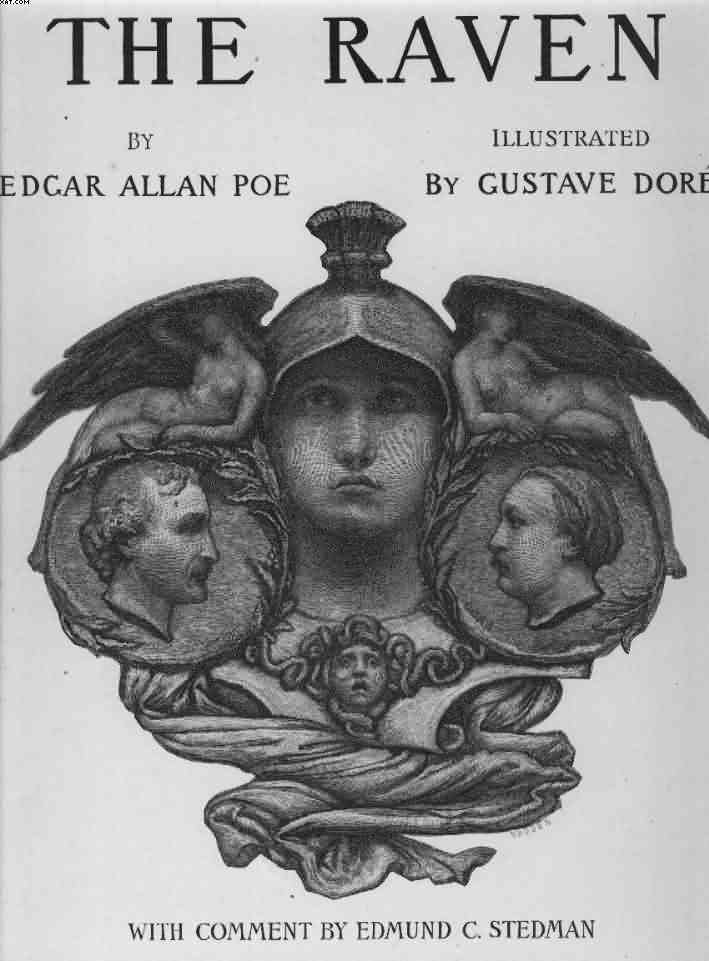 Cover to a stand-alone edition of The Raven; illustration by Gustave Dore.