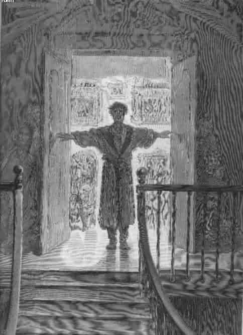 Deep into that darkness peering; iillustration by Gustave Dore.