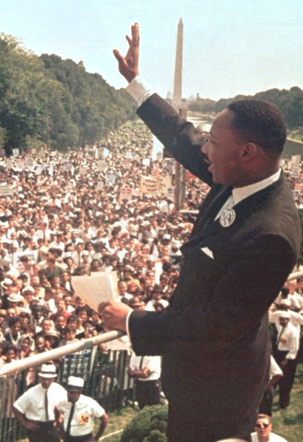Martin Luther King delivers the 'I Have a Dream' speech. Photo courtesy US State Department.
