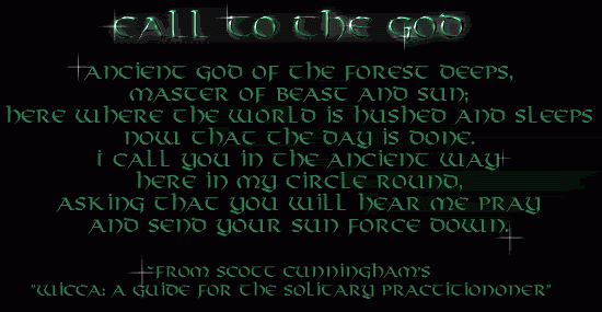 Call to the God