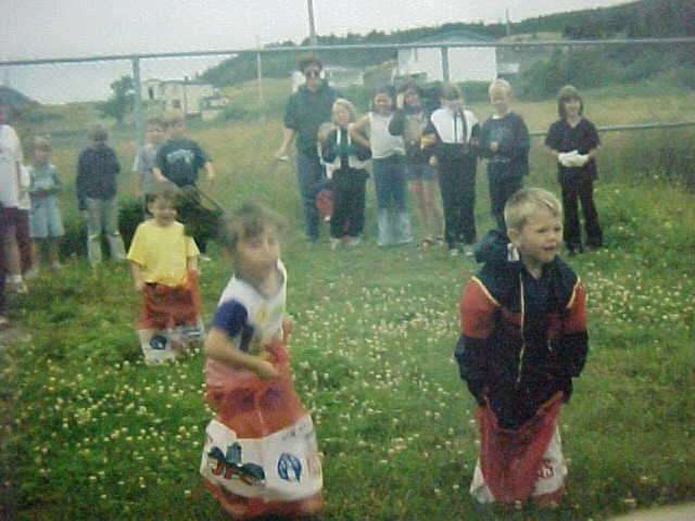 Sack Race at Canadian Day Celebrations