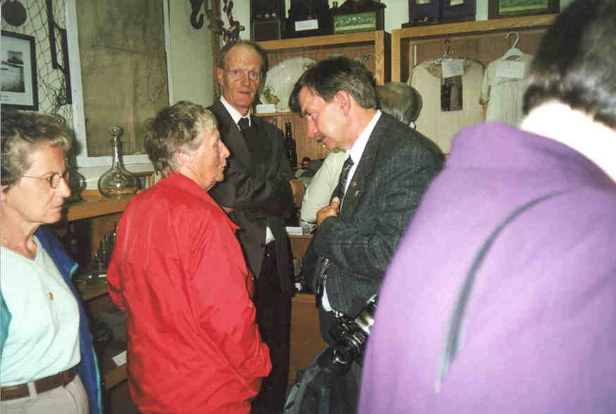 People chatting at the Museum Opening