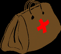 A first aid bag