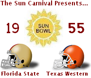 1955 Sun Bowl Poster