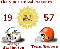 1957 Sun Bowl Poster