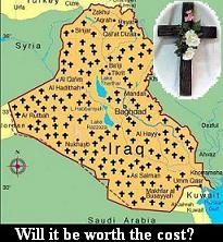 Iraqi map of American sacrifice