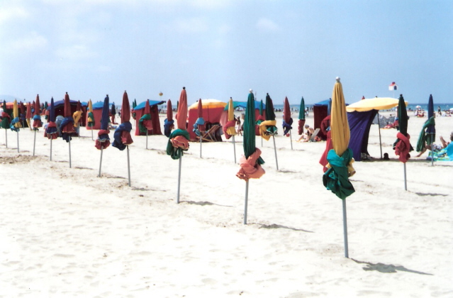 beach umbrellas