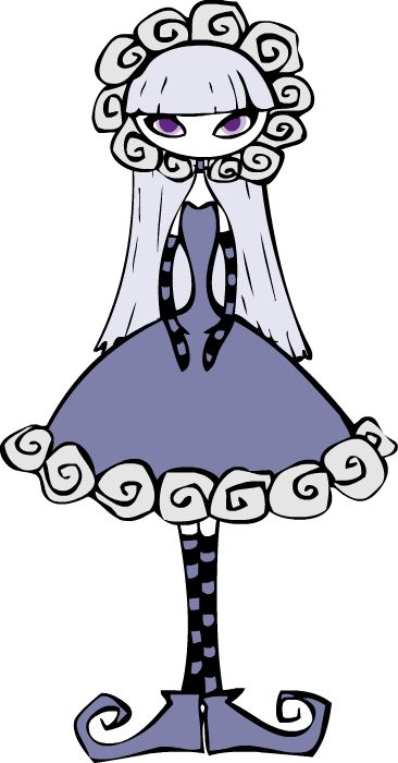 This is one of the gothic girls, Krad Sinoda. Originally drawn in senior year of high school. Also the alias for some of M.T.'s other galleries