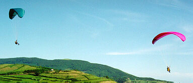 Parapentes na Espalamaca