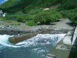 Cais junto � foz da Ribeirinha