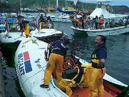 Recep��o a participantes na competi��o de semi-r�gidos