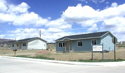 These are the two houses being built at HFH Estates