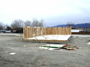 Both East and South Walls Up on Jan 4th