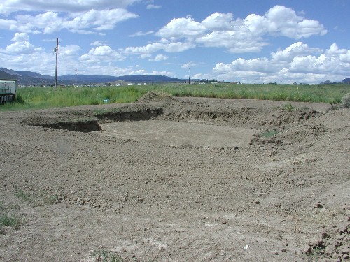 Initial foundation excavation