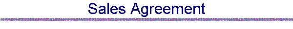 Sales Agreement