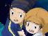 Still protectin' Tomoki! I'm kinda wondering why he doesn't notice he's at the edge of a very large hole...