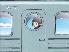 And the infamous picture of Kouji's head through a porthole in the trailmon, our segway to episode two! Yatta!