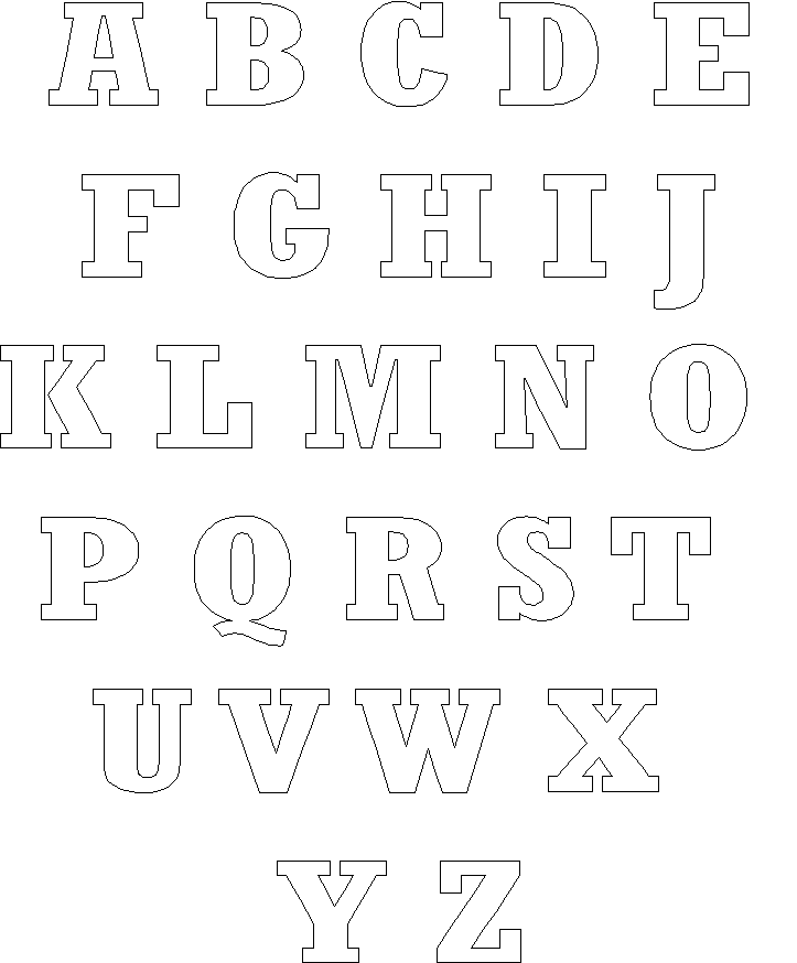 Frugal Scrapbooker - Alphabet Templates