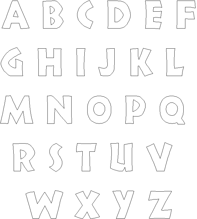 Frugal Scrapbooker - Alphabet Templates