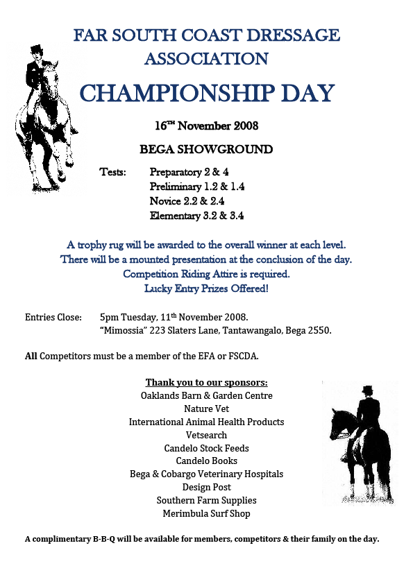 Championship flyer