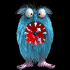 Funny monster screensaver model - FREE - from Clock Domain.com - 3D animated  - Shows you the time using this gremlin-like character. 