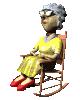 grandma in rocking chair