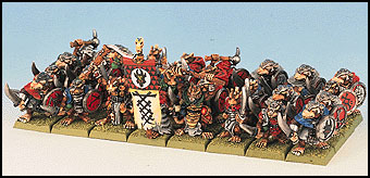 A large unit of Aged lines up.