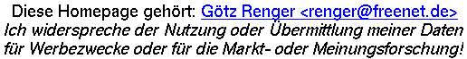 Ich widerspreche der Nutzung oder &Uuml;bermittlung meiner Daten f&uuml;r Werbe-, Markt- oder Meinungsforschungzwecke!
