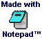 Web site made with Windows Notepad