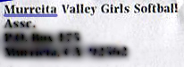 Their return address on a letter sent out by the league. Smaaart...