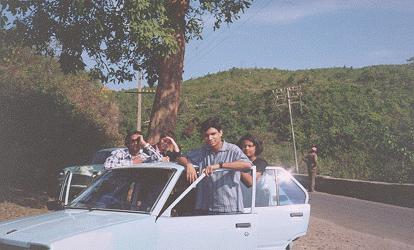 Near Dimna with family and friends