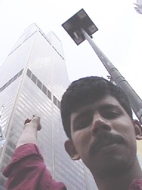 in front of Sears Towers 