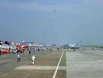 Flight line south to north