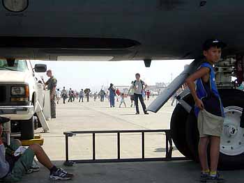 Flight line north to south