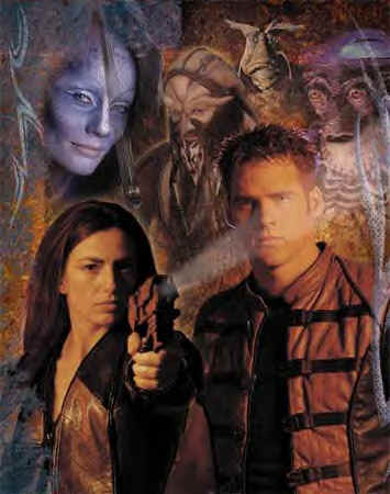 The main characters of FarScape