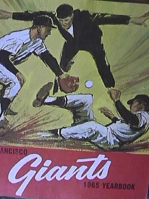 1965 san francisco giants baseball game yearbook 