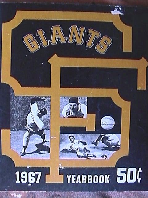1967 san francisco giants baseball team yearbook