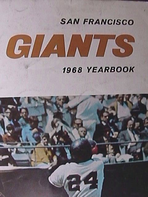 1968 san francisco giants baseball team yearbook