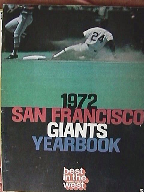 1975 san francisco giants baseball team yearbook