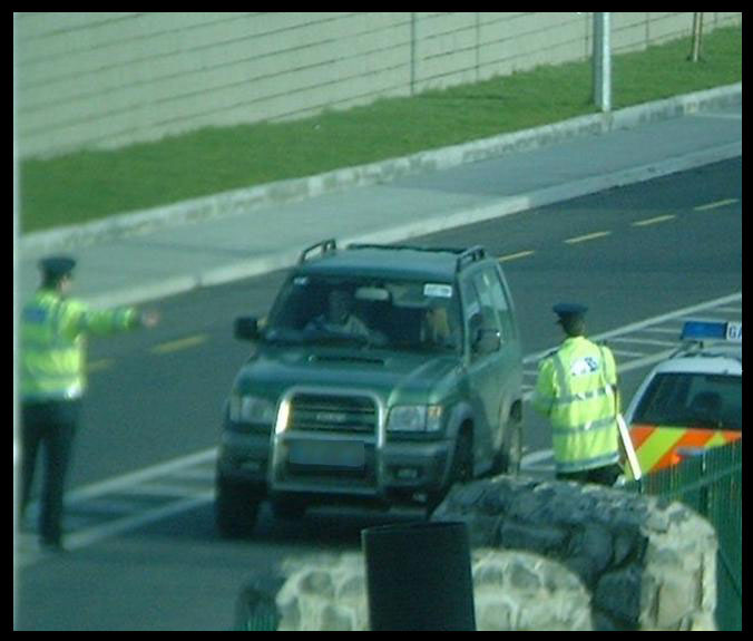 Garda Speed Checkpoint Grange Road, Dublin