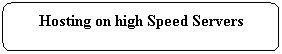 Rounded Rectangle: Hosting on high Speed Servers
