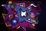 Christopher A. Lane, Geometric Shenanigans, 2002, Pastel 